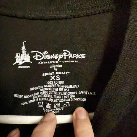 Disney parks Disneyland resort puff print black Spirit Jersey shirt - Picture 9 of 10